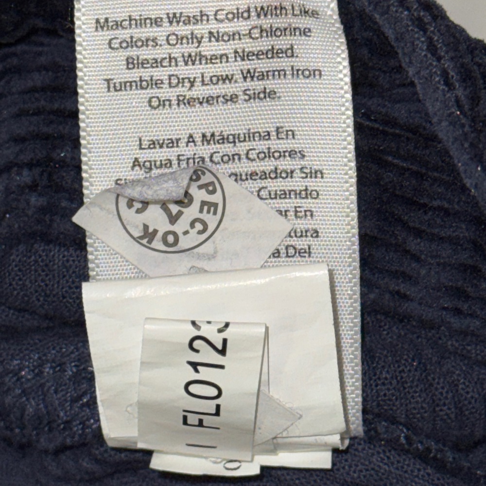 Free Assembly Corduroy A-Line Mini Skirt Pockets Dark Navy Blue Button Fly sz 6 - Picture 5 of 5